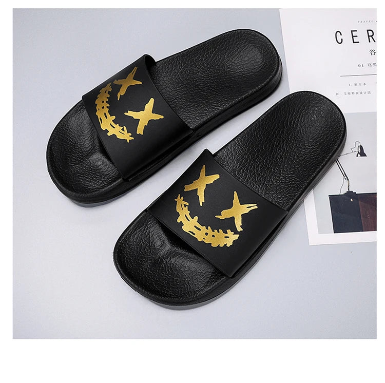 Slippers For Men Worn Externally Summer Trendy Flip Flops Bathroom Non-skid Indoor And Home Sandals