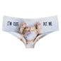 DeanFire Super Soft Women 3D Panties Underwear CAT Meow Kitty Funny Print Kawaii Push Up Briefs Lingerie Thong for Female