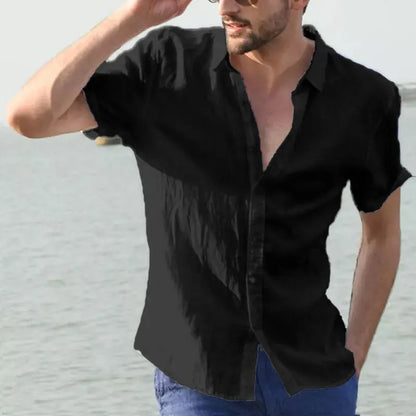 Men's Casual Short Sleeve Shirts, Leisure Street Wear