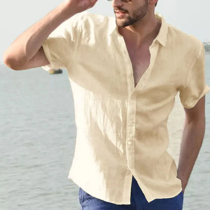 Men's Casual Short Sleeve Shirts, Leisure Street Wear