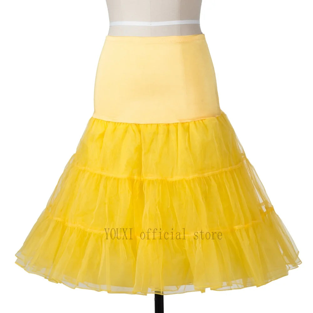 Petticoat Vintage 3 Layer Puffy Organza Skirt