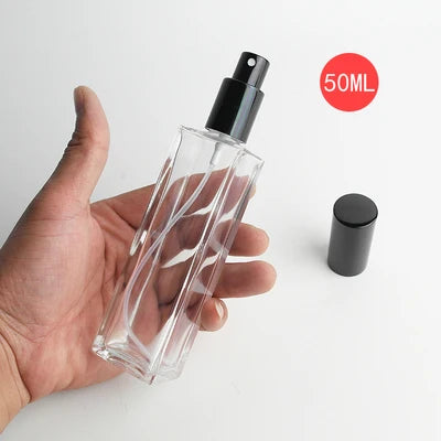 3ml 10ml 20ml 30ml 50ml Portable Glass Refillable Perfume Bottle With Aluminum Atomizer Empty Parfum Case For Traveler