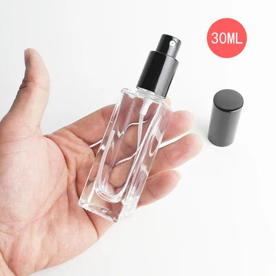 3ml 10ml 20ml 30ml 50ml Portable Glass Refillable Perfume Bottle With Aluminum Atomizer Empty Parfum Case For Traveler