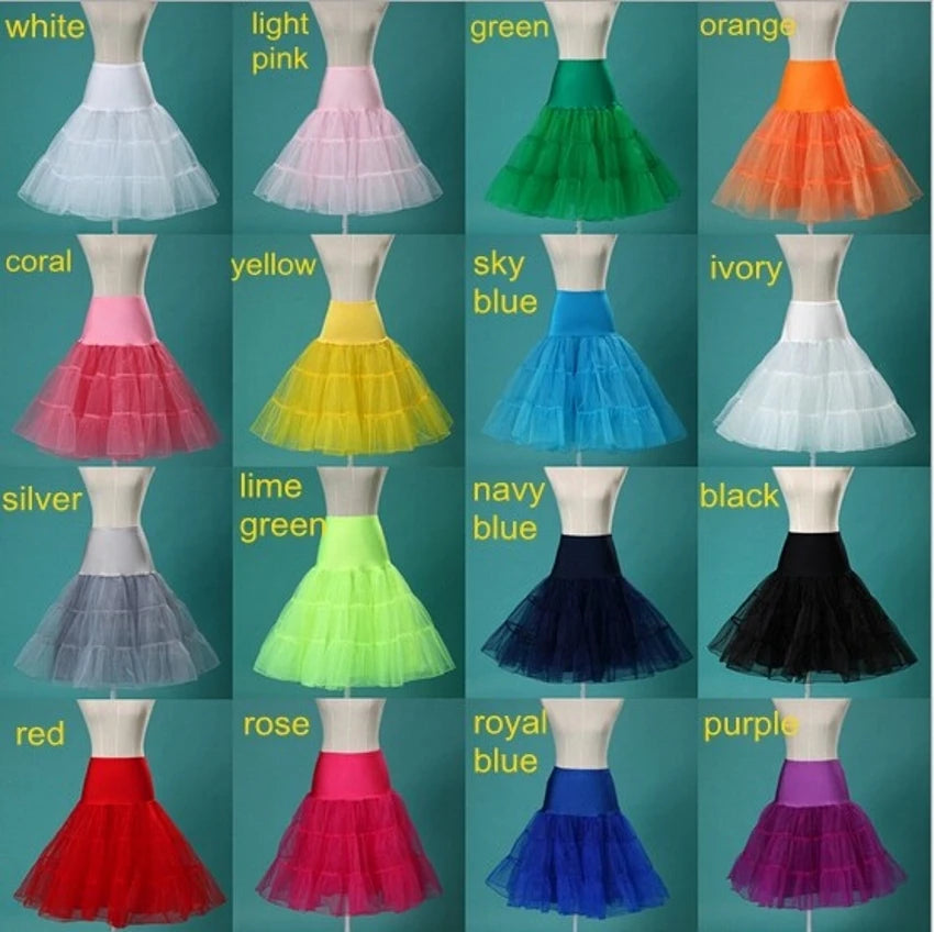 Petticoat Vintage 3 Layer Puffy Organza Skirt