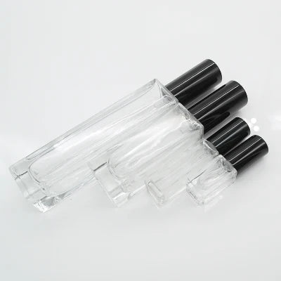 3ml 10ml 20ml 30ml 50ml Portable Glass Refillable Perfume Bottle With Aluminum Atomizer Empty Parfum Case For Traveler