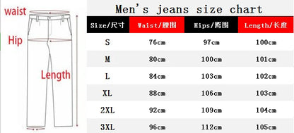 2022 New Skinny Jeans Light Blue Black Ripped Stretch Men's Pencil Pants Premium Brand Ropa Hombre S-XXXL Trousers Men