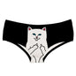 DeanFire Super Soft Women 3D Panties Underwear CAT Meow Kitty Funny Print Kawaii Push Up Briefs Lingerie Thong for Female