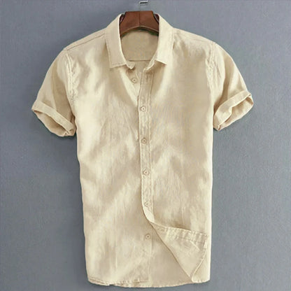 Men's Casual Short Sleeve Shirts, Leisure Street Wear