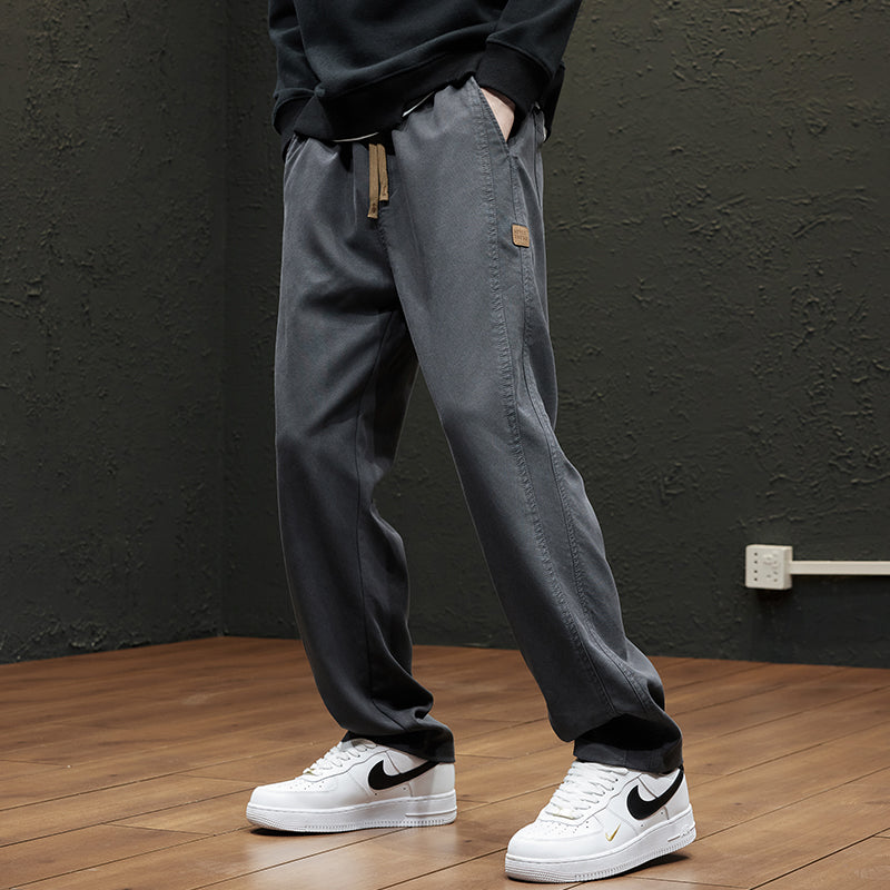 Spring and Autumn Thin Men Loose Straight Casual Pants