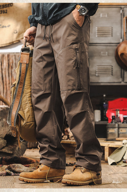 American Retro Spring Overalls Pants Men's Straight-leg 2025 New Arrival Outdoor Function Paratrooper Pants Men's Casual Trousers