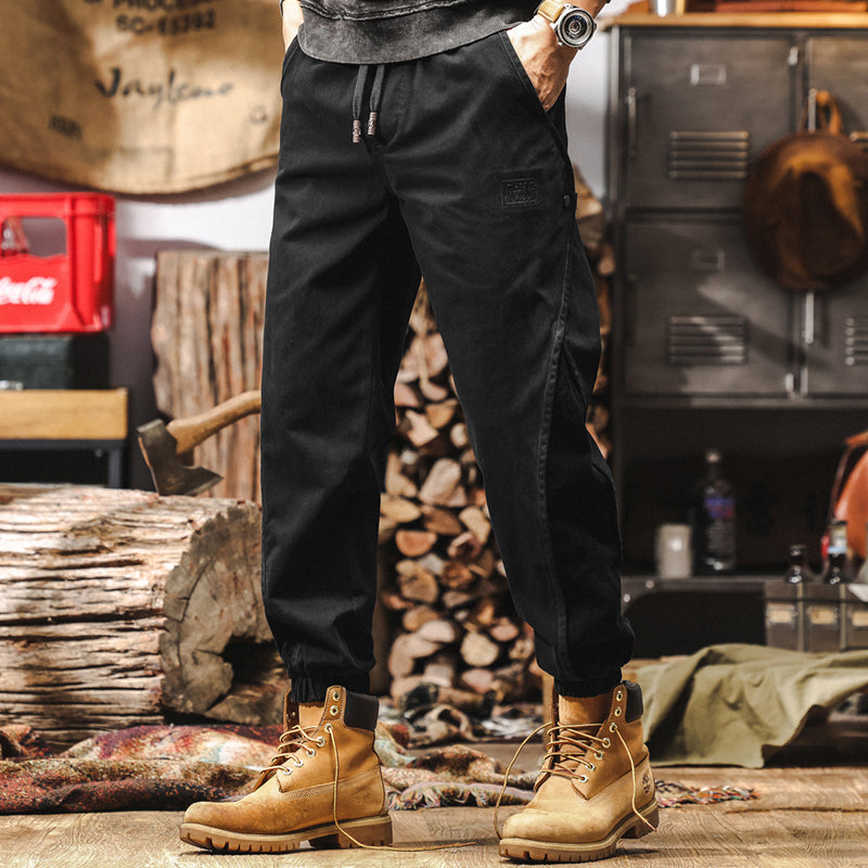 Heavy Weight American Retro Loose Casual Pants Thin Workwear