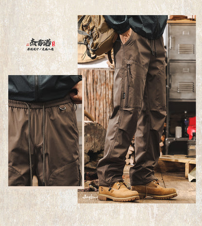 American Retro Spring Overalls Pants Men's Straight-leg 2025 New Arrival Outdoor Function Paratrooper Pants Men's Casual Trousers