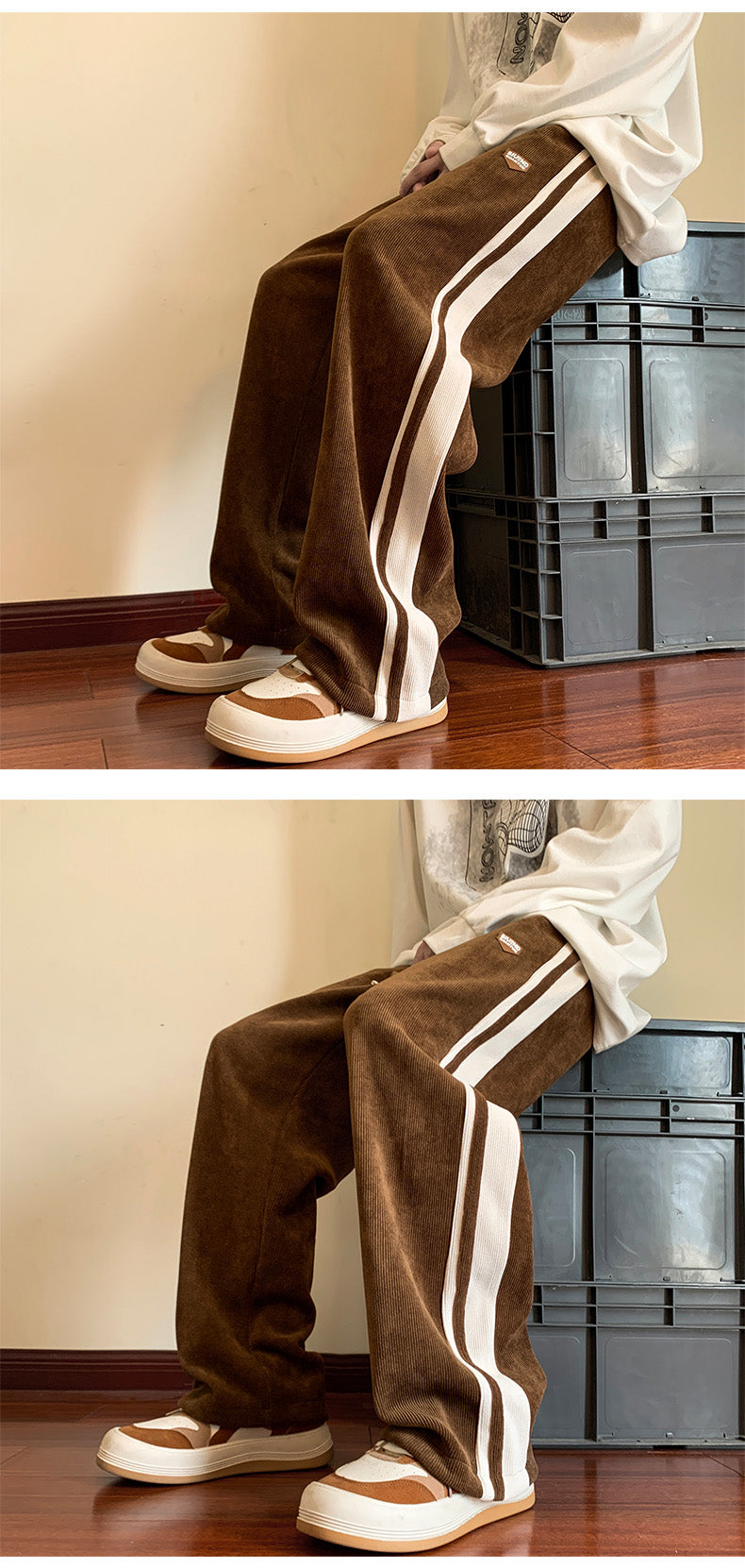 Trendy Autumn and Winter Drape Leisure Corduroy Pants