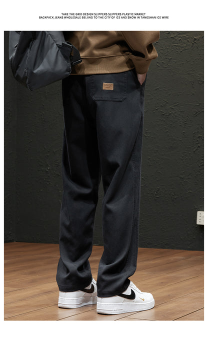 Spring and Autumn Thin Men Loose Straight Casual Pants