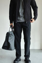 [Traveler Series] Autumn and Winter Lightweight Dark Grain Windproof Breathable Four-Sided Stretch Men's Blazer Trousers