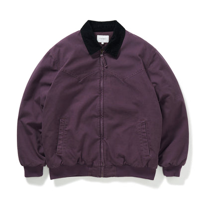 714street Fall and Winter Purple Detroit Cotton Coat