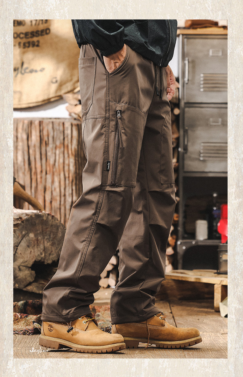 American Retro Spring Overalls Pants Men's Straight-leg 2025 New Arrival Outdoor Function Paratrooper Pants Men's Casual Trousers