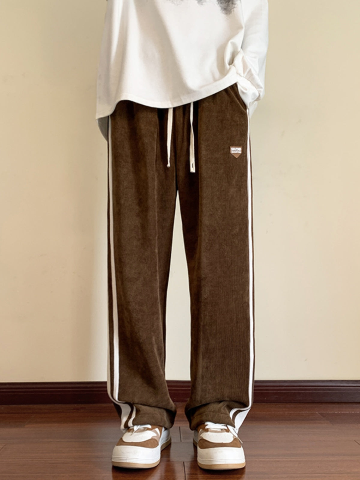 Trendy Autumn and Winter Drape Leisure Corduroy Pants