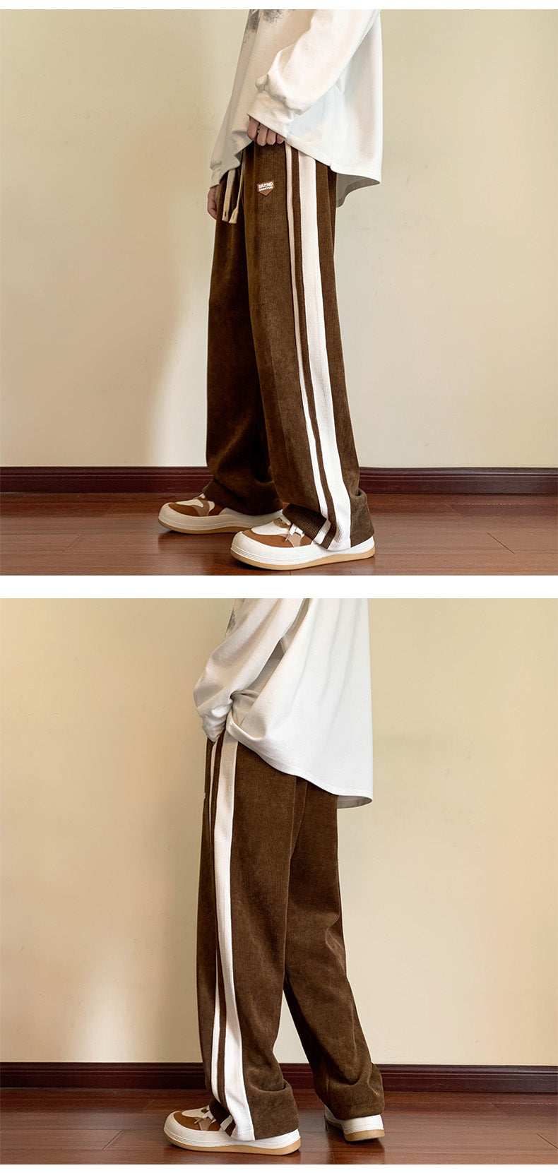 Trendy Autumn and Winter Drape Leisure Corduroy Pants