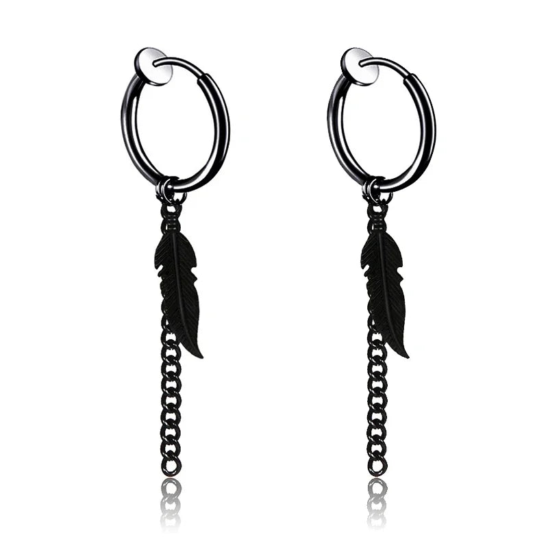 1Pair Fashion Cross Fake Earrings