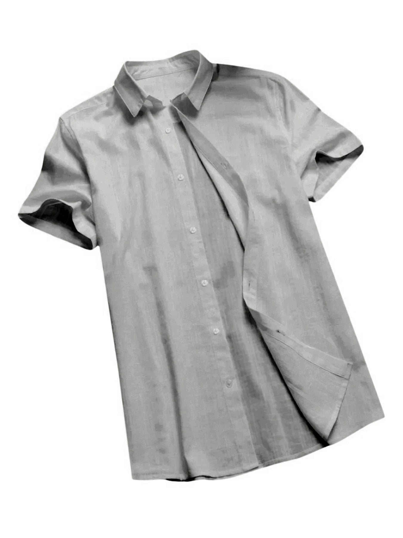 Men's Casual Short Sleeve Shirts, Leisure Street Wear