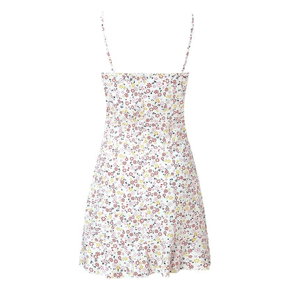 Sexy Casual Home Small Floral Camisole Dress