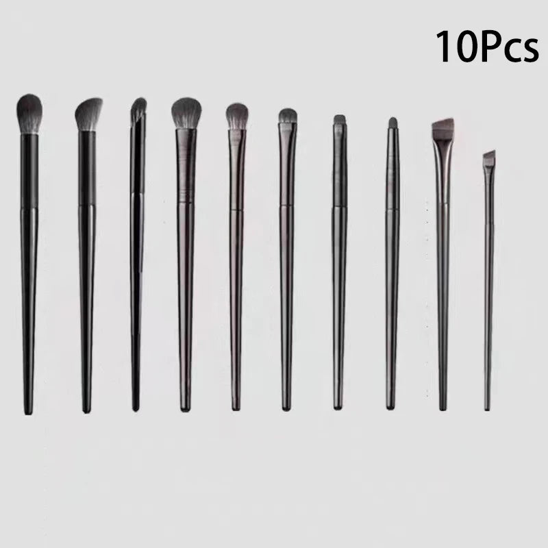 Natural Eye Makeup Brushes Set Eyeshadow Brush Eyebrow Contour Eyeliner Brush Women Eyes Cosmetic Blending Detail Make Up Tools