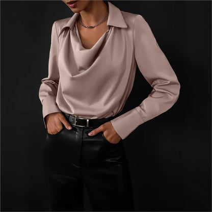 Women's Blouses Trend 2025 Spring Autumn Long Sleeve White Shirts and Elegant Simple Shirt Casual Tops New in Female Clothing