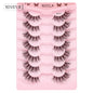 3/7/10 pairs Half Eye Lashes Natural