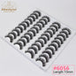 Abestyou 8mm 20Pairs Invisible Strip Soft Clear Band 3D Faux Mink Wispy Eyelash Korea High Quality Short Reusable Lashes Make-up