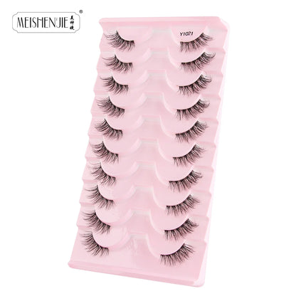 3/7/10 pairs Half Eye Lashes Natural