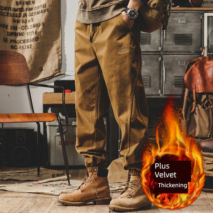 Heavy Weight American Retro Loose Casual Pants Thin Workwear