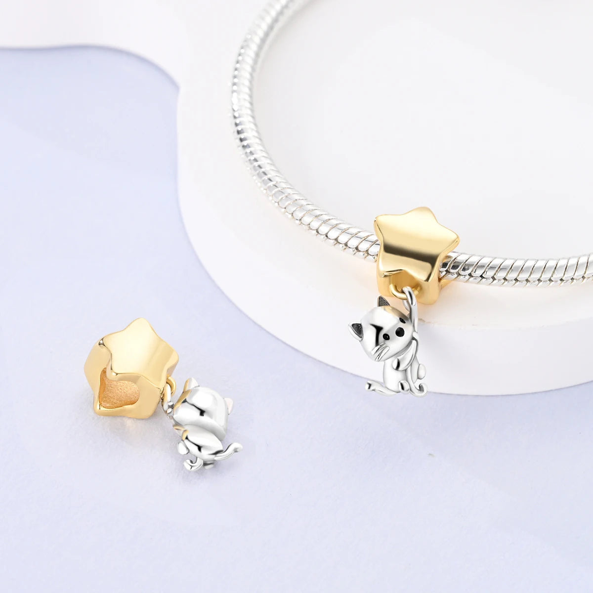 Dog Pet Charms 925 Silver Doggy Paw French Bulldog Bones Beads fit Original Pandora Bracelet DIY Fine Jewelry