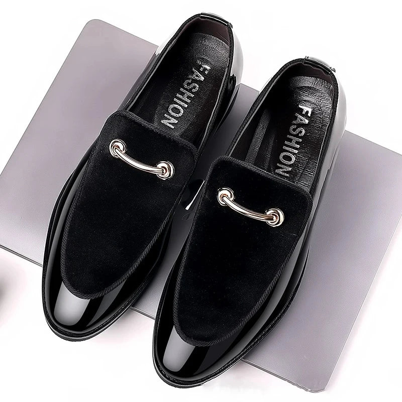 Men Shoes Leather Luxury Business Oxford Breathable Patent Formal Plus Size Man Office Wedding Flats Male Black Dress Oxfords