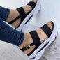 Women Comfortable Outdoor Sandals Casual Plus Size Slippers Round on Plus Size Wedge Shoes Sandalias Mujer