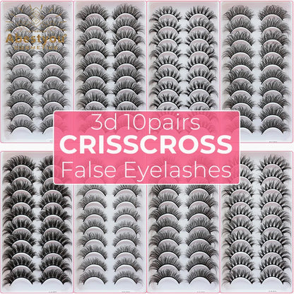 Abestyou 8mm 20Pairs Invisible Strip Soft Clear Band 3D Faux Mink Wispy Eyelash Korea High Quality Short Reusable Lashes Make-up