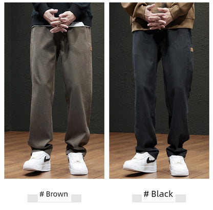 Spring and Autumn Thin Men Loose Straight Casual Pants