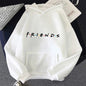 2024 Popular Spring/Summer Women's Friends Printed Women's Loose Casual Brand Popular Comfortable Academy Style Pullover