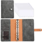 2024 A6 PU Leather Budget Binder Notebook Cash Envelopes System Set,with Binder Pockets for Money Budget Saving Bill Organizer