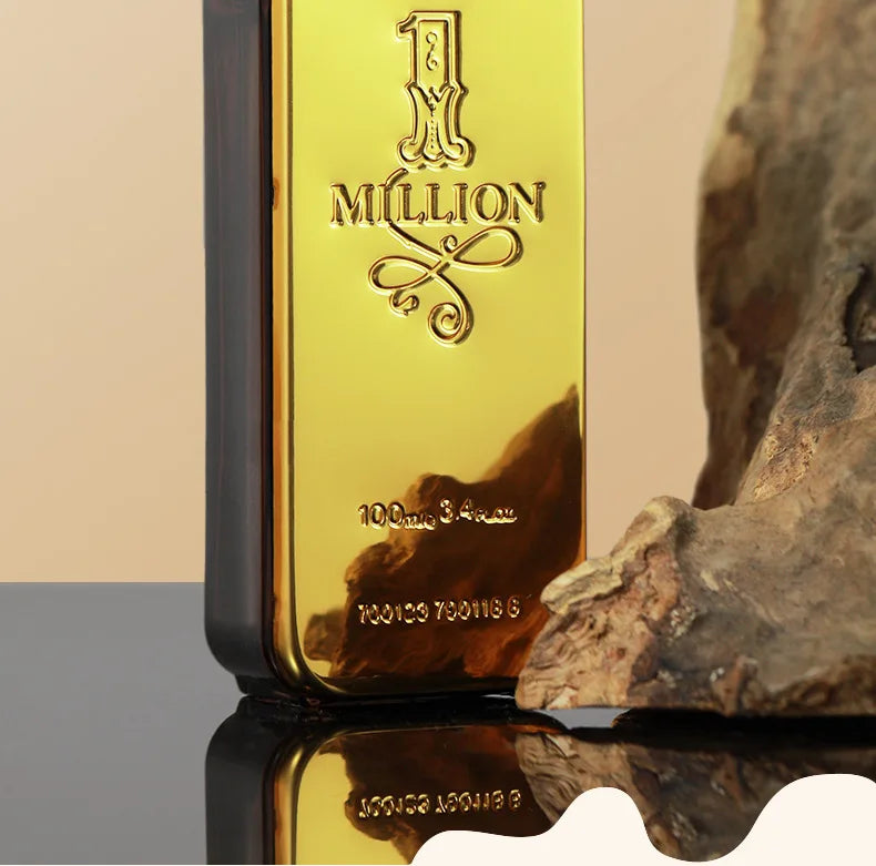 Top Seller Luxury Gold One Million 100ml Eau De Parfum Spray for Men Fresh Romantic Spicy Woody Notes Long Lasting Homme Perfume