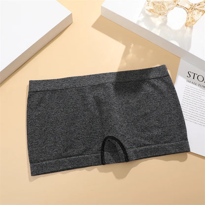 Women Seamless Boxers Underwear Shorts Safety Pants Solid Color Ladies Soft Intimate Breathable Boyshorts S-XL