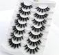 NEW 5/6/7/8 Pairs Natural Long Mink False Eyelashes Cross Dense Handmade Cotton Stalk 25mm Lashes Make-up Mink Beauty Eyelashes