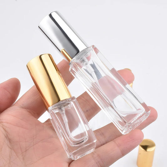 3ml 10ml 20ml 30ml 50ml Portable Glass Refillable Perfume Bottle With Aluminum Atomizer Empty Parfum Case For Traveler