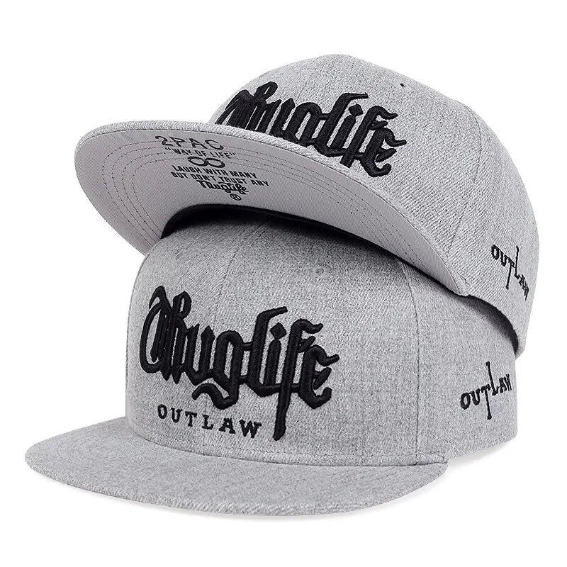 Fashion Adjustable Fastball CAP Thuglife Embroidery