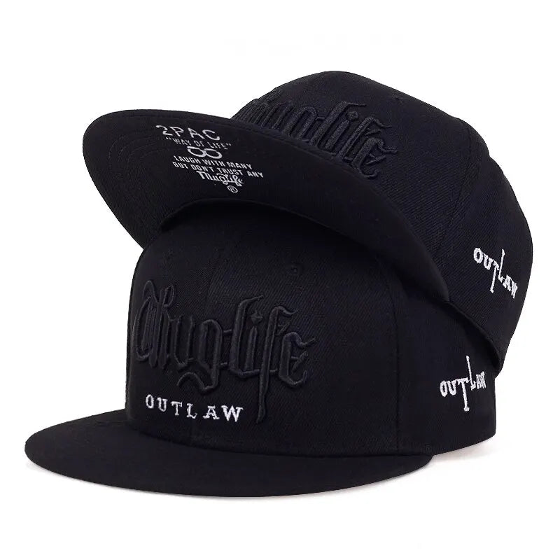 Fashion Adjustable Fastball CAP Thuglife Embroidery