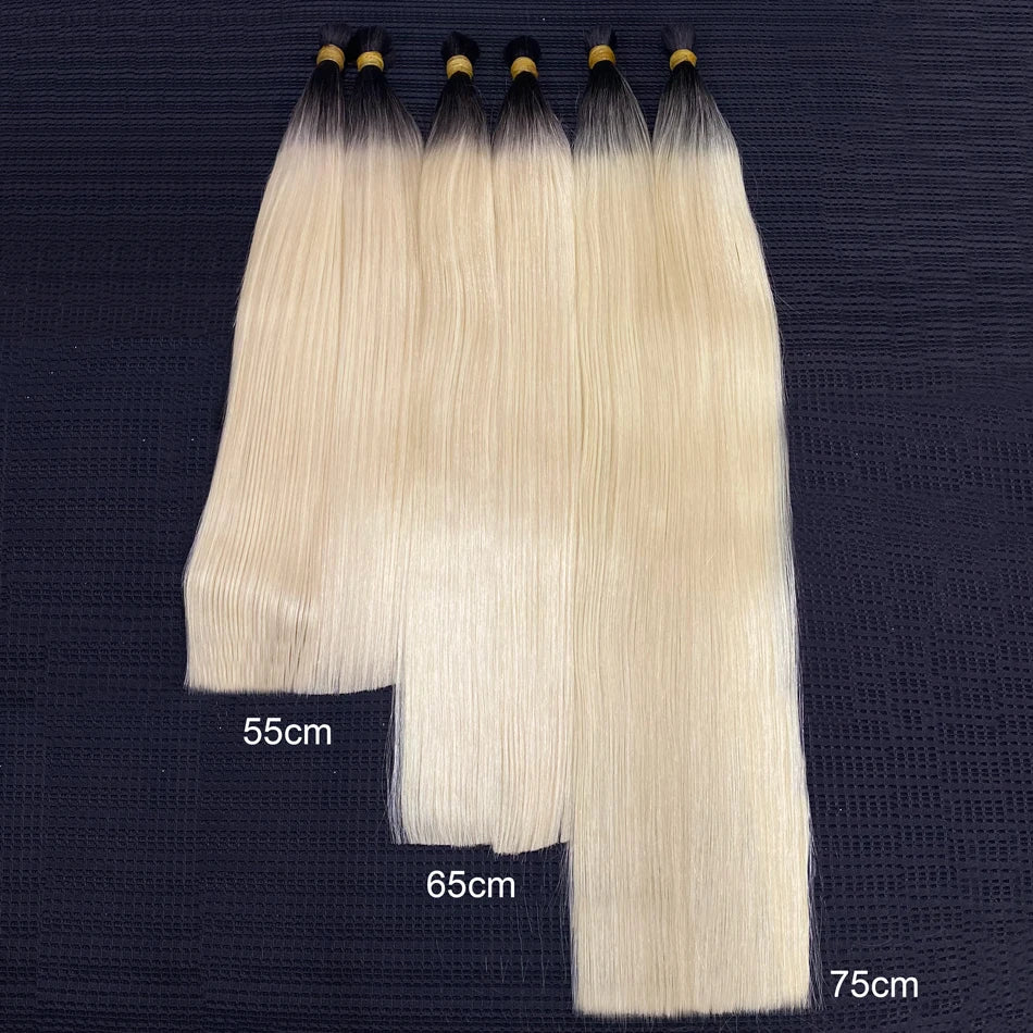 613 Human Hair Bulk For Braiding No Weft Human Hair Extensions Cheveux Naturel Vietnamita 1b613 Honey Blonde Humain Hair Bundles