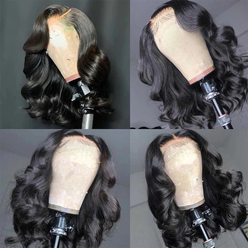 Body Wave Bob Wig Lace Front Human Hair Wigs HD Transparent Lace Frontal Wig Glueless Wigs Human Hair Perruques Cheveux Humains