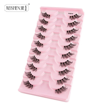 3/7/10 pairs Half Eye Lashes Natural