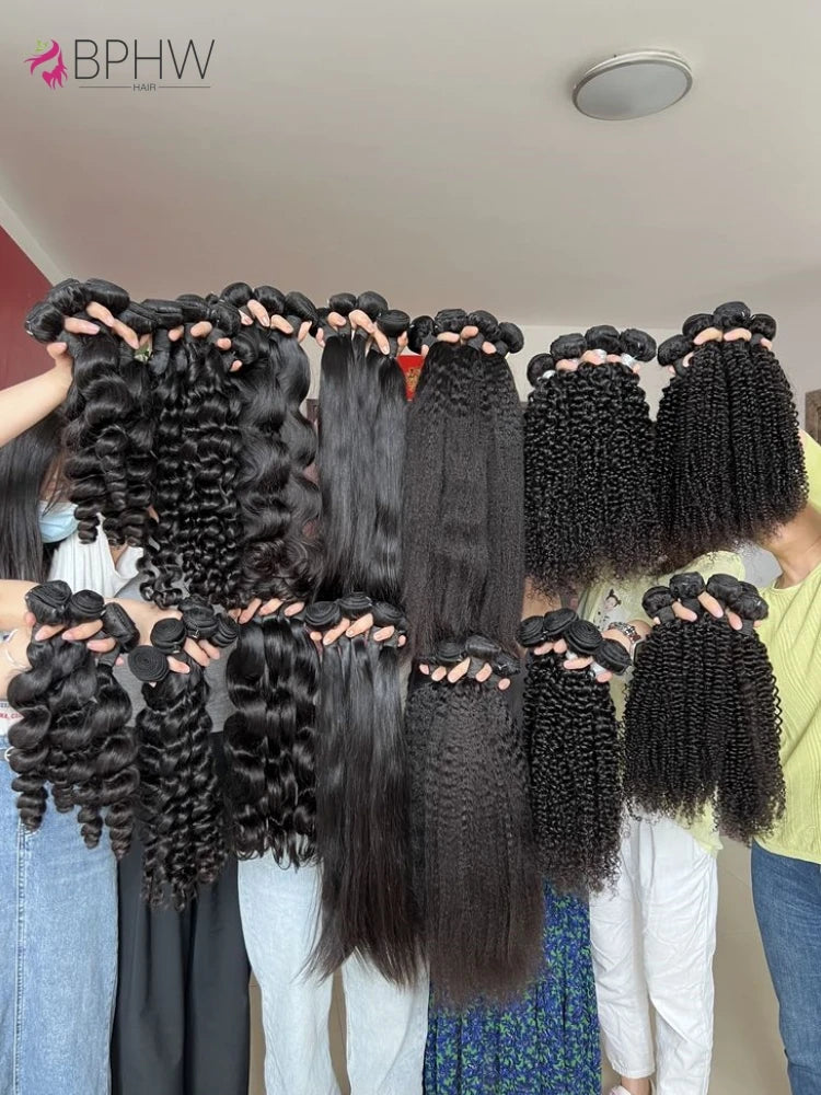 12A Loose Wave Bundles 100% Human Hair Extensions Malaysian Hair Weave Tissage Cheveux Humain Wave 1 3 4 Bundles For Black Women