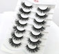 NEW 5/6/7/8 Pairs Natural Long Mink False Eyelashes Cross Dense Handmade Cotton Stalk 25mm Lashes Make-up Mink Beauty Eyelashes